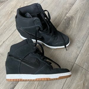 Nike Black Wedge Sneakers